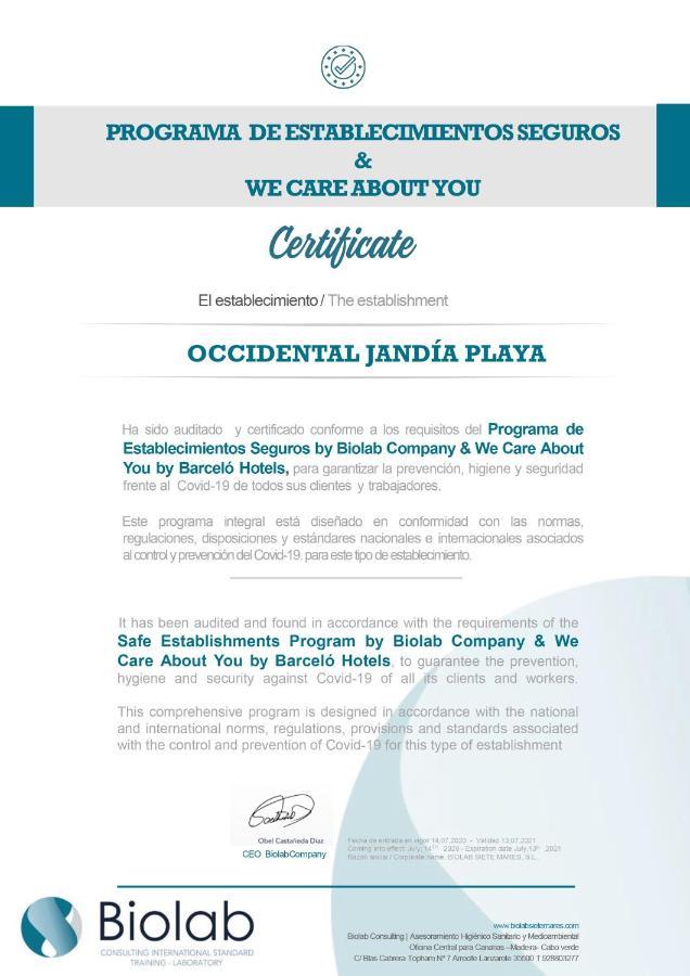 Occidental Jandia Royal Level - Adults Only Hotel Morro Jable Buitenkant foto